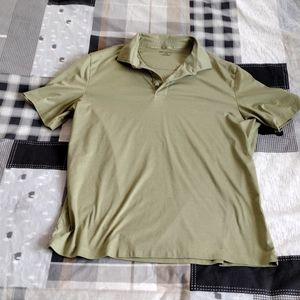 Untuckit men's large polo shirt green